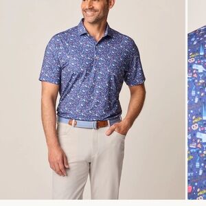 Johnnie-O NYC Patterned Polo